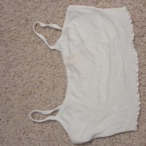 White crop top